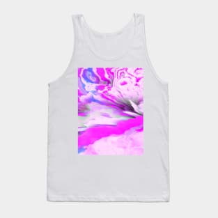 Friendly Enemy Glitched Fluid Art Tank Top